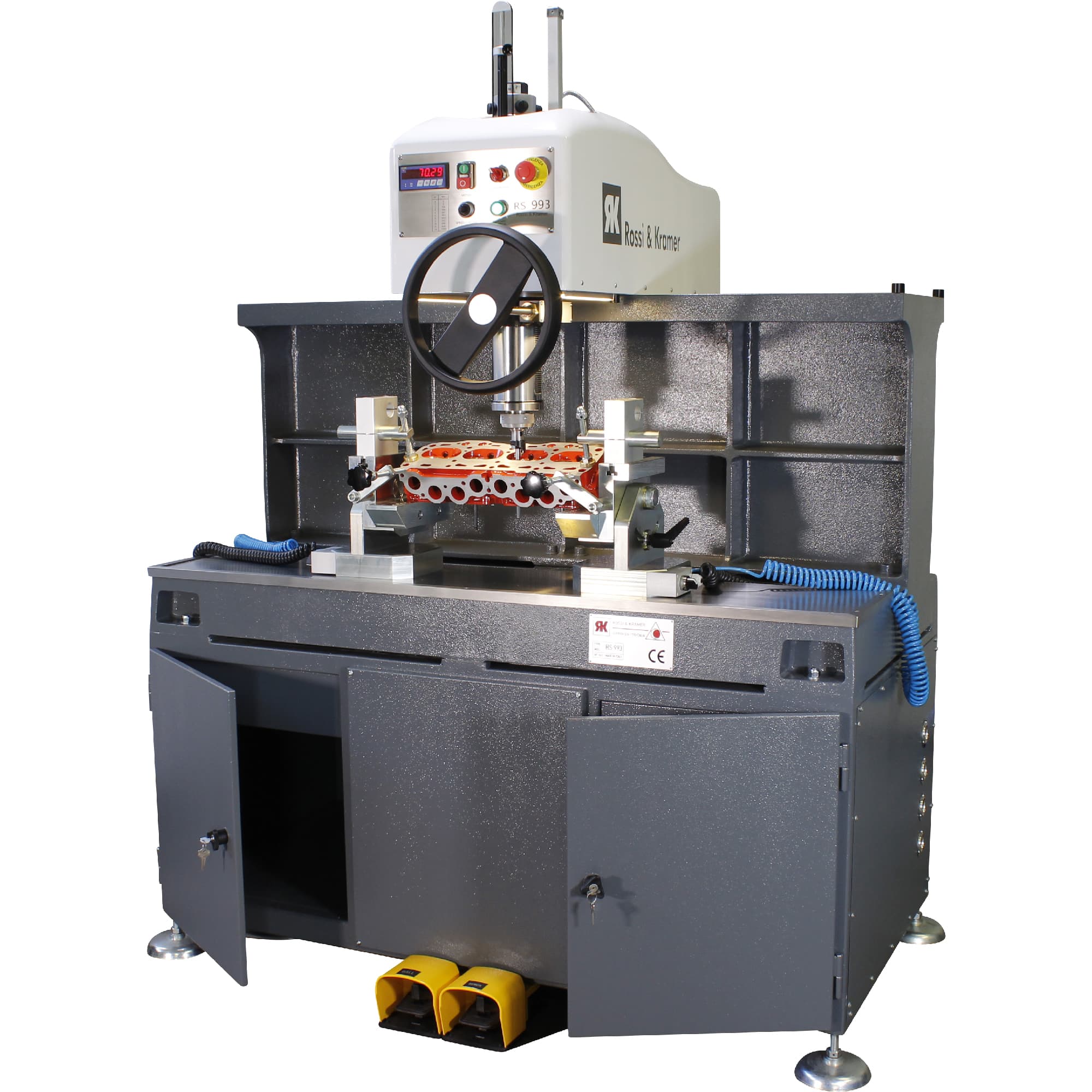 Industrial PEG machine for cylinder head machining